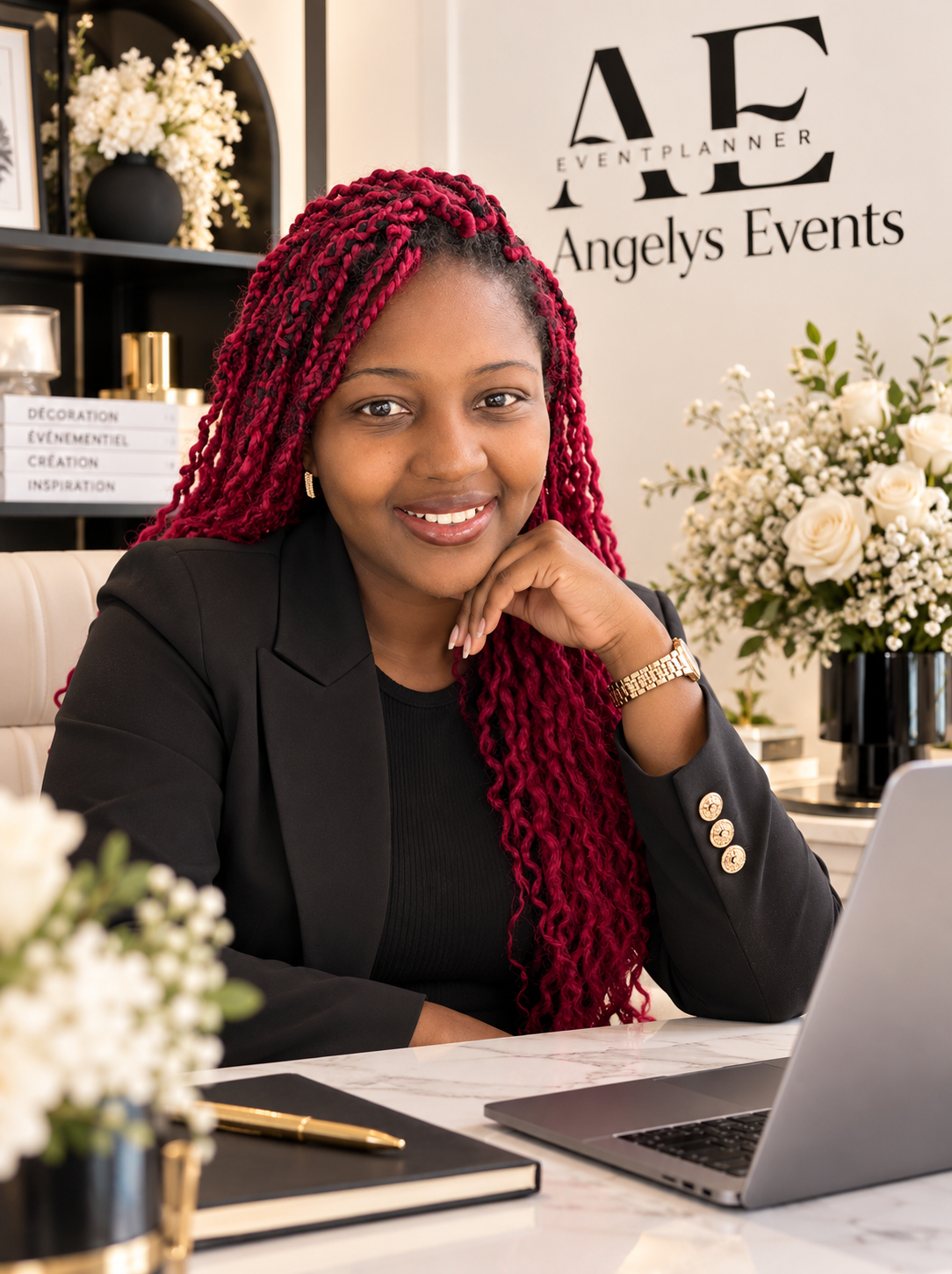 Portrait professionnel de la créatrice d’Angelys Events